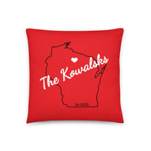 Load image into Gallery viewer, Last Name Pillow - Color Background