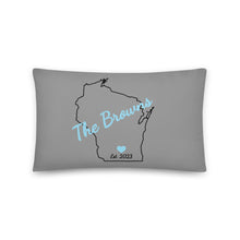 Load image into Gallery viewer, Last Name Pillow - Color Background