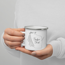 Load image into Gallery viewer, Badger Bride Enamel Mug