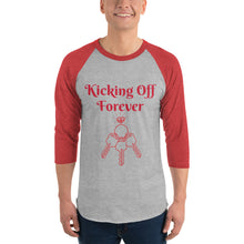 Load image into Gallery viewer, Kicking Off Forever - Unisex Baseball Tee