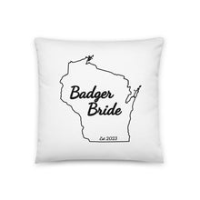 Load image into Gallery viewer, Badger Bride Personalized Pillow
