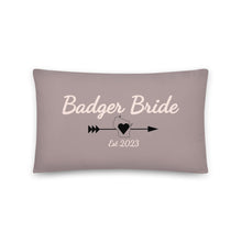 Load image into Gallery viewer, Badger Bride Personalized Pillow
