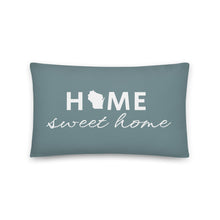 Load image into Gallery viewer, Wisconsin Home Sweet Home + Love Pillow
