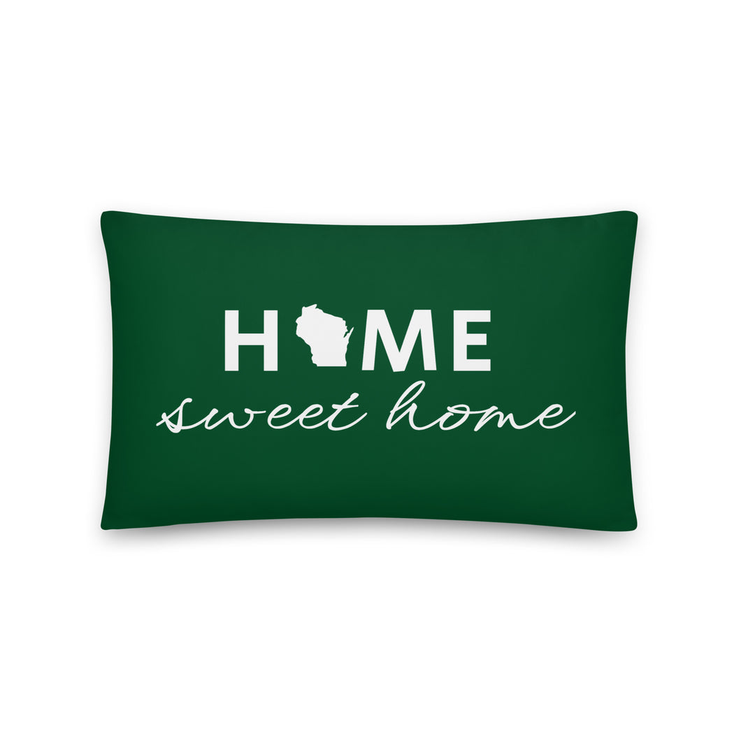Wisconsin Home Sweet Home + Love Pillow