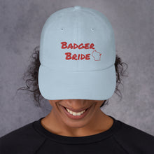 Load image into Gallery viewer, Badger Bride Baseball Hat - Red Embroidery, Multiple Colors Available
