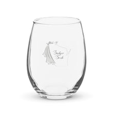 Load image into Gallery viewer, Badger Bride Stemless Wine Glass

