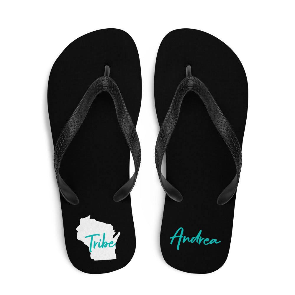 Personalized Tribe Flip-Flops