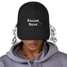 Load image into Gallery viewer, Badger Bride Trucker Cap - White Embroidery
