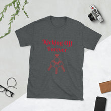 Load image into Gallery viewer, Kicking Off Forever Unisex T-Shirt - Red Lettering
