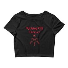 Load image into Gallery viewer, Kicking Off Forever Women’s Crop Tee
