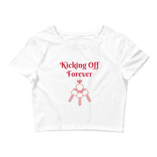 Load image into Gallery viewer, Kicking Off Forever Women’s Crop Tee

