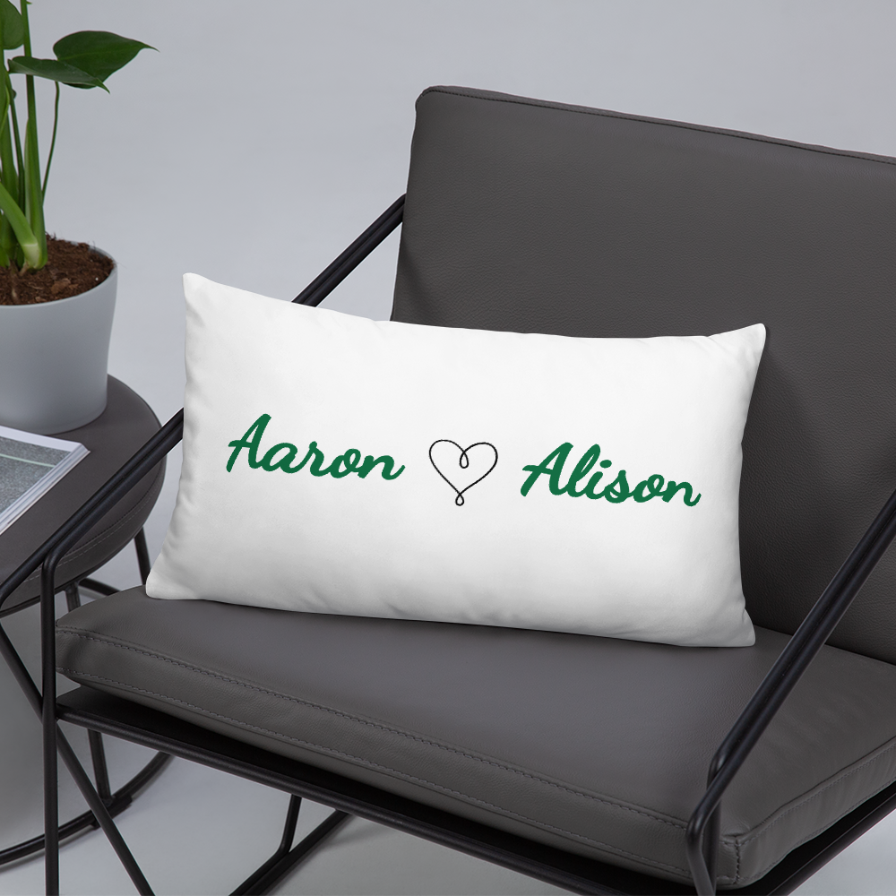 Last Name + First Names Pillow