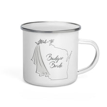 Load image into Gallery viewer, Badger Bride Home Enamel Mug
