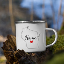 Load image into Gallery viewer, Wisconsin Home Enamel Mug

