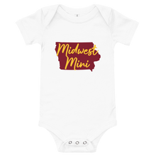 Load image into Gallery viewer, Midwest Mini One Piece - Multiple Fabric Colors &amp; Custom Font Colors (18m-24m)
