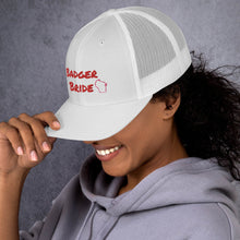 Load image into Gallery viewer, Badger Bride Trucker Cap - Red Embroidery
