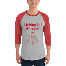 Load image into Gallery viewer, Kicking Off Forever - Unisex Baseball Tee
