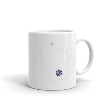 Load image into Gallery viewer, Badger Bride Tribe Mug - With Customized Location in Blue
