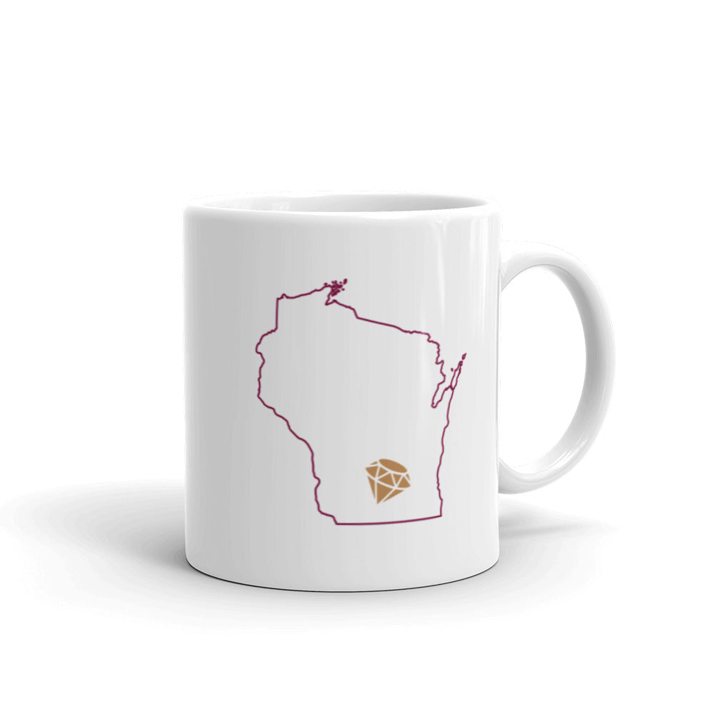 Badger Bride Tribe Mug - With Customized Location in Pink